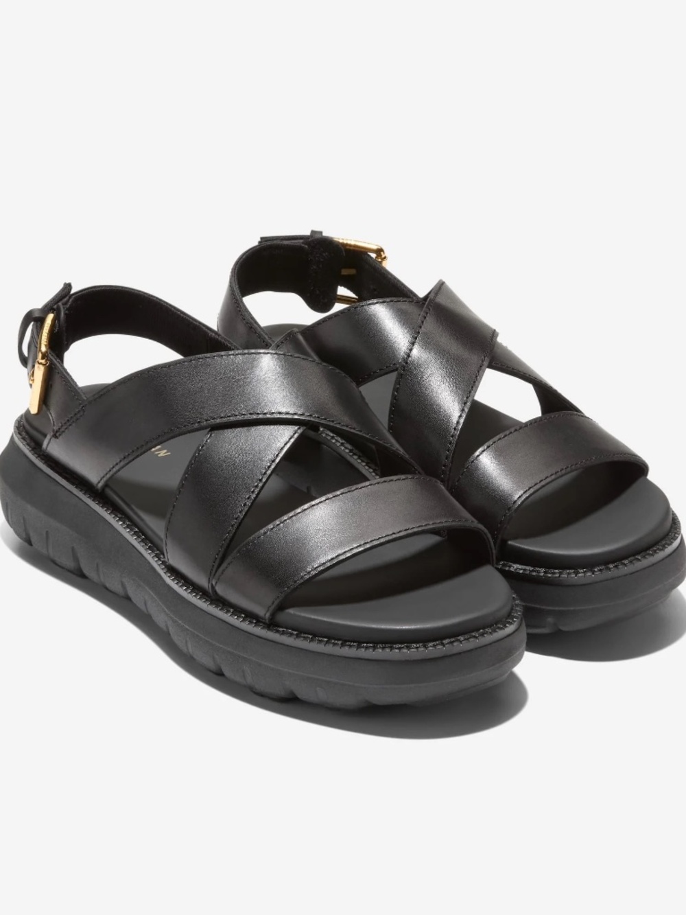 COLE HAAN ZeroGrand Rexanna Sandals Black US 6.5 NWT